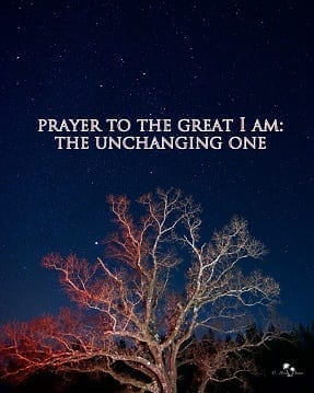 prayer to the great I Am
