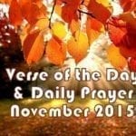 verse of the day november 2015