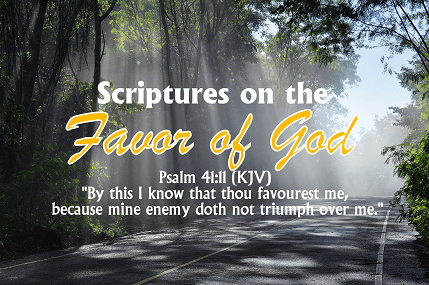 favor of god