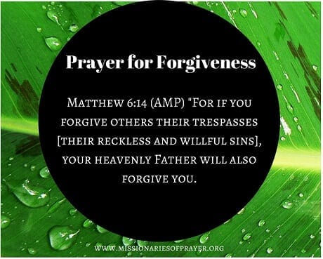 Prayer for Forgiveness