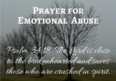 Prayer for Emotional Abuse