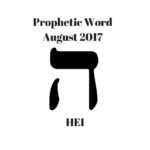 Prophetic Word August 2017