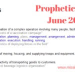 Prophetic Word June 2018