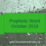 Prophetic Word October 2018