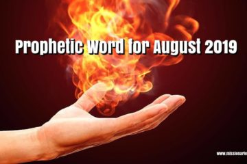 Prophetic Word for august 2019
