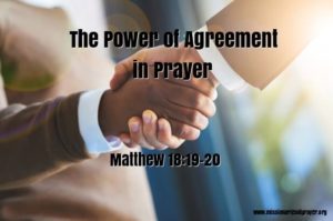 The Power of Agreement in Prayer