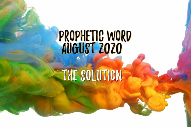prophetic word august 2020