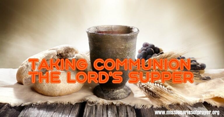 taking communion the lords supper